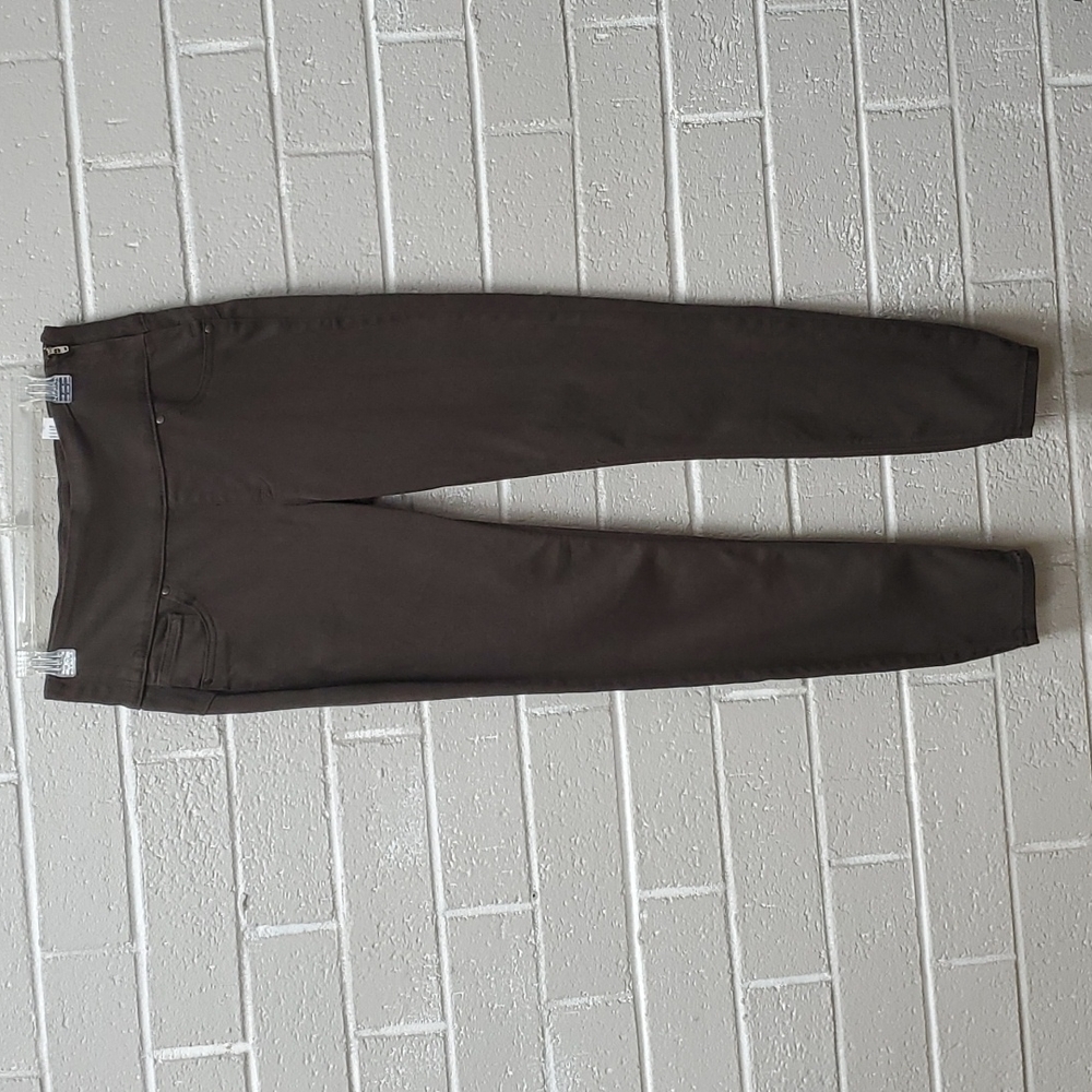 GENTLY USED brown Spanx jeggings size Large